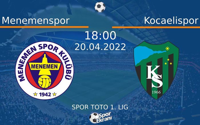 20 Nisan 2022 Menemenspor vs Kocaelispor maçı Hangi Kanalda Saat Kaçta Yayınlanacak? 20 Nisan 2022 Menemenspor vs Kocaelispor maçı Hangi Kanalda Saat Kaçta Yayınlanacak?