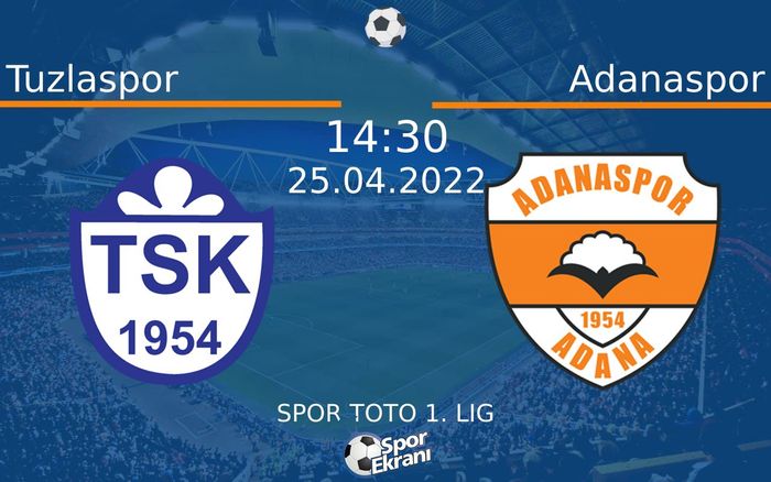 25 Nisan 2022 Tuzlaspor vs Adanaspor maçı Hangi Kanalda Saat Kaçta Yayınlanacak? 25 Nisan 2022 Tuzlaspor vs Adanaspor maçı Hangi Kanalda Saat Kaçta Yayınlanacak?
