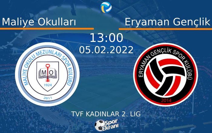 05 Şubat 2022 Maliye Okulları vs Eryaman Gençlik maçı Hangi Kanalda Saat Kaçta Yayınlanacak? 05 Şubat 2022 Maliye Okulları vs Eryaman Gençlik maçı Hangi Kanalda Saat Kaçta Yayınlanacak?
