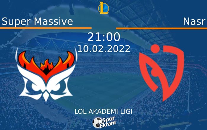 10 Şubat 2022 Super Massive vs Nasr maçı Hangi Kanalda Saat Kaçta Yayınlanacak? 10 Şubat 2022 Super Massive vs Nasr maçı Hangi Kanalda Saat Kaçta Yayınlanacak?