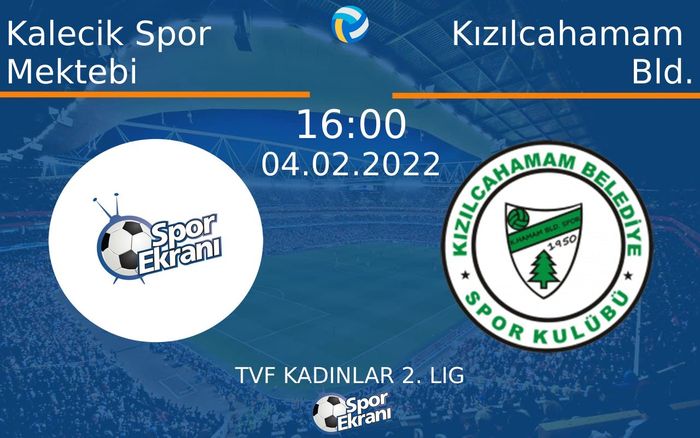 04 Şubat 2022 Kalecik Spor Mektebi vs Kızılcahamam Bld. maçı Hangi Kanalda Saat Kaçta Yayınlanacak? 04 Şubat 2022 Kalecik Spor Mektebi vs Kızılcahamam Bld. maçı Hangi Kanalda Saat Kaçta Yayınlanacak?
