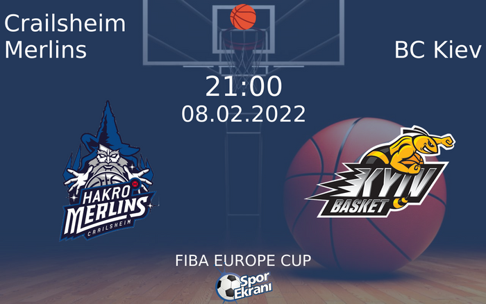 08 Şubat 2022 Crailsheim Merlins vs BC Kiev maçı Hangi Kanalda Saat Kaçta Yayınlanacak? 08 Şubat 2022 Crailsheim Merlins vs BC Kiev maçı Hangi Kanalda Saat Kaçta Yayınlanacak?
