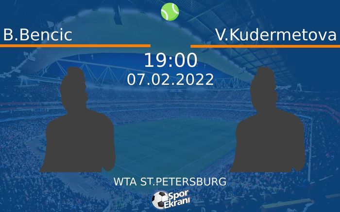 07 Şubat 2022 B.Bencic vs V.Kudermetova maçı Hangi Kanalda Saat Kaçta Yayınlanacak? 07 Şubat 2022 B.Bencic vs V.Kudermetova maçı Hangi Kanalda Saat Kaçta Yayınlanacak?