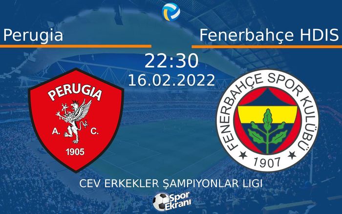 16 Şubat 2022 Perugia vs Fenerbahçe HDIS maçı Hangi Kanalda Saat Kaçta Yayınlanacak? 16 Şubat 2022 Perugia vs Fenerbahçe HDIS maçı Hangi Kanalda Saat Kaçta Yayınlanacak?