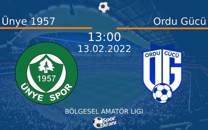 13 Şubat 2022 Ünye 1957 vs Ordu Gücü maçı Hangi Kanalda Saat Kaçta Yayınlanacak? 13 Şubat 2022 Ünye 1957 vs Ordu Gücü maçı Hangi Kanalda Saat Kaçta Yayınlanacak?