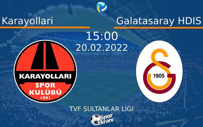 20 Şubat 2022 Karayollari vs Galatasaray HDIS maçı Hangi Kanalda Saat Kaçta Yayınlanacak? 20 Şubat 2022 Karayollari vs Galatasaray HDIS maçı Hangi Kanalda Saat Kaçta Yayınlanacak?