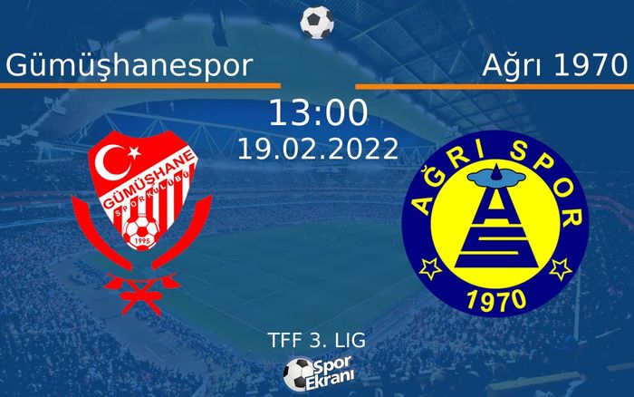 19 Şubat 2022 Gümüşhanespor vs Ağrı 1970 maçı Hangi Kanalda Saat Kaçta Yayınlanacak? 19 Şubat 2022 Gümüşhanespor vs Ağrı 1970 maçı Hangi Kanalda Saat Kaçta Yayınlanacak?