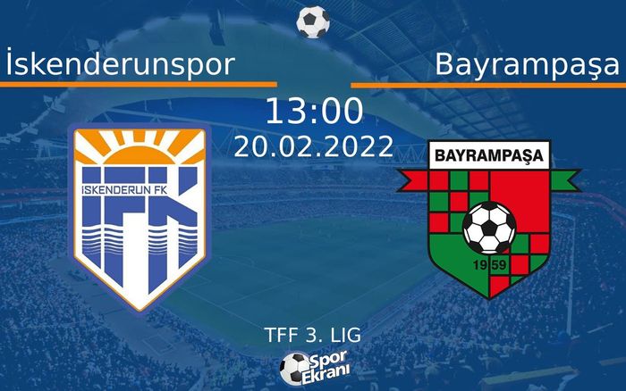 20 Şubat 2022 İskenderunspor vs Bayrampaşa maçı Hangi Kanalda Saat Kaçta Yayınlanacak? 20 Şubat 2022 İskenderunspor vs Bayrampaşa maçı Hangi Kanalda Saat Kaçta Yayınlanacak?