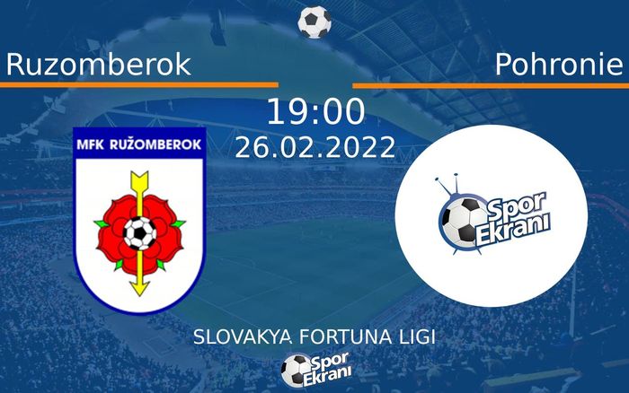 26 Şubat 2022 Ruzomberok vs Pohronie maçı Hangi Kanalda Saat Kaçta Yayınlanacak? 26 Şubat 2022 Ruzomberok vs Pohronie maçı Hangi Kanalda Saat Kaçta Yayınlanacak?