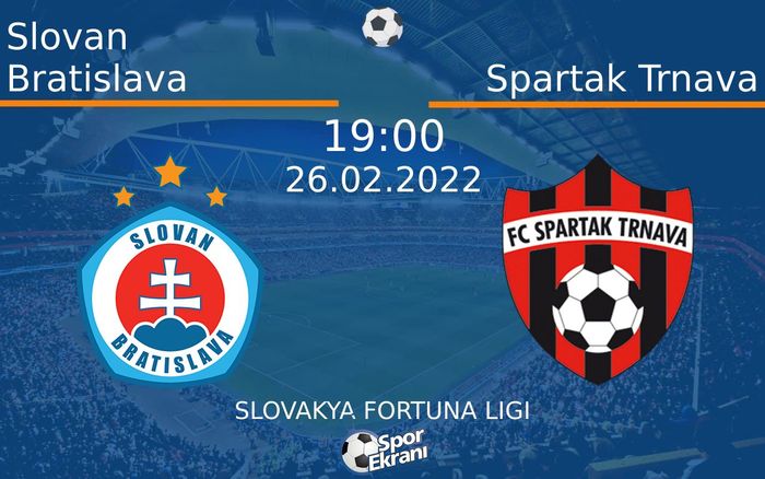 26 Şubat 2022 Slovan Bratislava vs Spartak Trnava maçı Hangi Kanalda Saat Kaçta Yayınlanacak? 26 Şubat 2022 Slovan Bratislava vs Spartak Trnava maçı Hangi Kanalda Saat Kaçta Yayınlanacak?