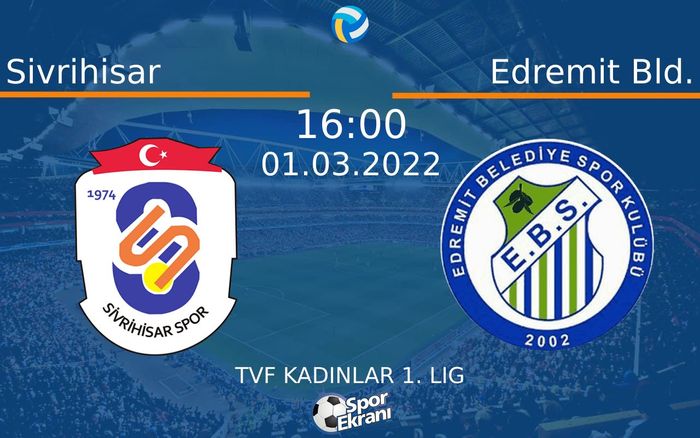 01 Mart 2022 Sivrihisar vs Edremit Bld. maçı Hangi Kanalda Saat Kaçta Yayınlanacak? 01 Mart 2022 Sivrihisar vs Edremit Bld. maçı Hangi Kanalda Saat Kaçta Yayınlanacak?