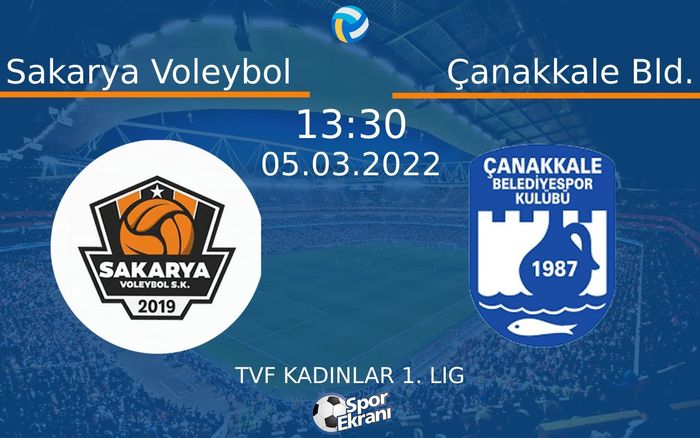 05 Mart 2022 Sakarya Voleybol vs Çanakkale Bld. maçı Hangi Kanalda Saat Kaçta Yayınlanacak? 05 Mart 2022 Sakarya Voleybol vs Çanakkale Bld. maçı Hangi Kanalda Saat Kaçta Yayınlanacak?