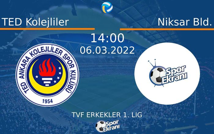 06 Mart 2022 TED Kolejliler vs Niksar Bld. maçı Hangi Kanalda Saat Kaçta Yayınlanacak? 06 Mart 2022 TED Kolejliler vs Niksar Bld. maçı Hangi Kanalda Saat Kaçta Yayınlanacak?