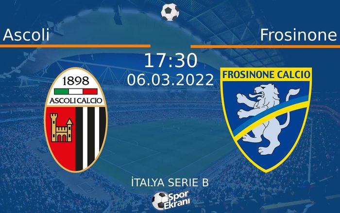 06 Mart 2022 Ascoli vs Frosinone maçı Hangi Kanalda Saat Kaçta Yayınlanacak? 06 Mart 2022 Ascoli vs Frosinone maçı Hangi Kanalda Saat Kaçta Yayınlanacak?