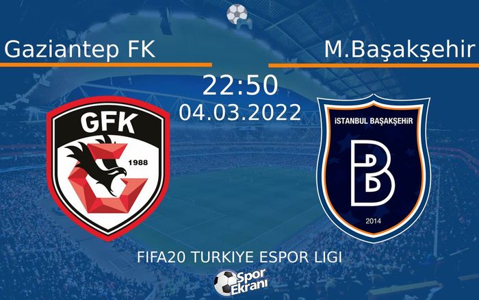 04 Mart 2022 Gaziantep FK vs M.Başakşehir maçı Hangi Kanalda Saat Kaçta Yayınlanacak? 04 Mart 2022 Gaziantep FK vs M.Başakşehir maçı Hangi Kanalda Saat Kaçta Yayınlanacak?