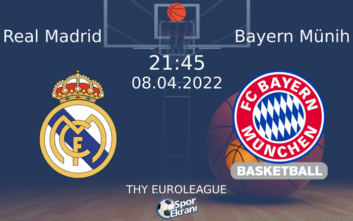 08 Nisan 2022 Real Madrid vs Bayern Münih maçı Hangi Kanalda Saat Kaçta Yayınlanacak? 08 Nisan 2022 Real Madrid vs Bayern Münih maçı Hangi Kanalda Saat Kaçta Yayınlanacak?