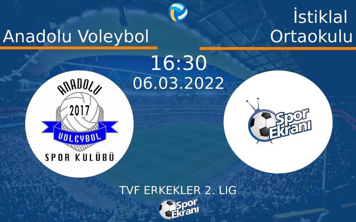 06 Mart 2022 Anadolu Voleybol vs İstiklal Ortaokulu maçı Hangi Kanalda Saat Kaçta Yayınlanacak? 06 Mart 2022 Anadolu Voleybol vs İstiklal Ortaokulu maçı Hangi Kanalda Saat Kaçta Yayınlanacak?