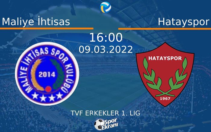 09 Mart 2022 Maliye İhtisas vs Hatayspor maçı Hangi Kanalda Saat Kaçta Yayınlanacak? 09 Mart 2022 Maliye İhtisas vs Hatayspor maçı Hangi Kanalda Saat Kaçta Yayınlanacak?