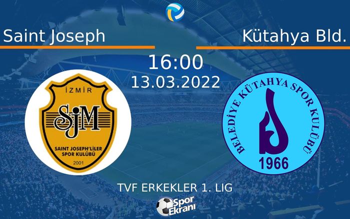 13 Mart 2022 Saint Joseph vs Kütahya Bld. maçı Hangi Kanalda Saat Kaçta Yayınlanacak? 13 Mart 2022 Saint Joseph vs Kütahya Bld. maçı Hangi Kanalda Saat Kaçta Yayınlanacak?