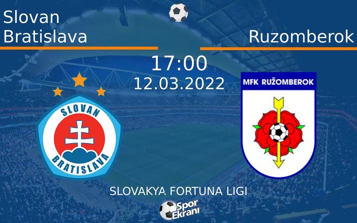 12 Mart 2022 Slovan Bratislava vs Ruzomberok maçı Hangi Kanalda Saat Kaçta Yayınlanacak? 12 Mart 2022 Slovan Bratislava vs Ruzomberok maçı Hangi Kanalda Saat Kaçta Yayınlanacak?