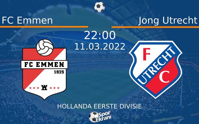 11 Mart 2022 FC Emmen vs Jong Utrecht maçı Hangi Kanalda Saat Kaçta Yayınlanacak? 11 Mart 2022 FC Emmen vs Jong Utrecht maçı Hangi Kanalda Saat Kaçta Yayınlanacak?