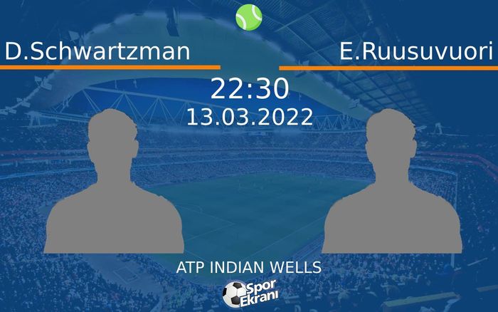 13 Mart 2022 D.Schwartzman vs E.Ruusuvuori maçı Hangi Kanalda Saat Kaçta Yayınlanacak? 13 Mart 2022 D.Schwartzman vs E.Ruusuvuori maçı Hangi Kanalda Saat Kaçta Yayınlanacak?