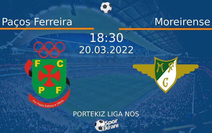 20 Mart 2022 Paços Ferreira vs Moreirense maçı Hangi Kanalda Saat Kaçta Yayınlanacak? 20 Mart 2022 Paços Ferreira vs Moreirense maçı Hangi Kanalda Saat Kaçta Yayınlanacak?