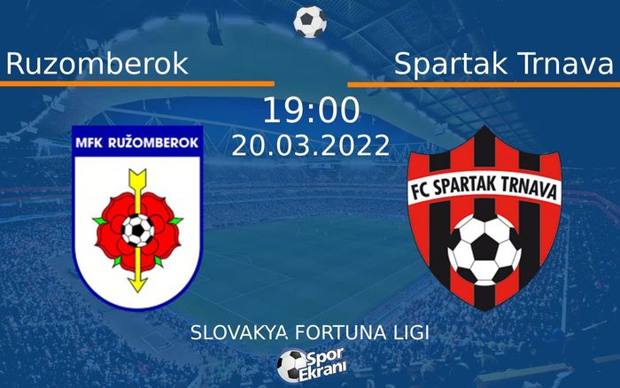 20 Mart 2022 Ruzomberok vs Spartak Trnava maçı Hangi Kanalda Saat Kaçta Yayınlanacak? 20 Mart 2022 Ruzomberok vs Spartak Trnava maçı Hangi Kanalda Saat Kaçta Yayınlanacak?