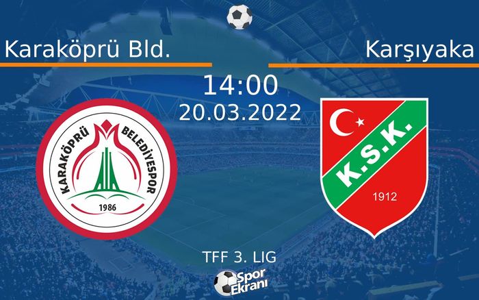 20 Mart 2022 Karaköprü Bld. vs Karşıyaka maçı Hangi Kanalda Saat Kaçta Yayınlanacak? 20 Mart 2022 Karaköprü Bld. vs Karşıyaka maçı Hangi Kanalda Saat Kaçta Yayınlanacak?