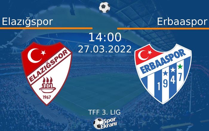 27 Mart 2022 Elazığspor vs Erbaaspor maçı Hangi Kanalda Saat Kaçta Yayınlanacak? 27 Mart 2022 Elazığspor vs Erbaaspor maçı Hangi Kanalda Saat Kaçta Yayınlanacak?
