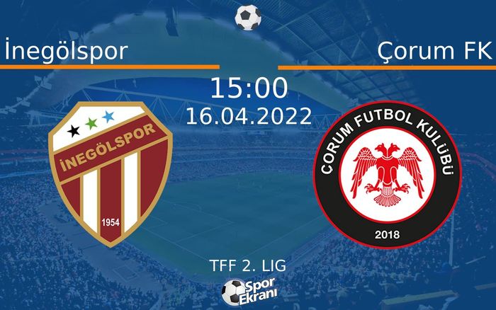 16 Nisan 2022 İnegölspor vs Çorum FK maçı Hangi Kanalda Saat Kaçta Yayınlanacak? 16 Nisan 2022 İnegölspor vs Çorum FK maçı Hangi Kanalda Saat Kaçta Yayınlanacak?