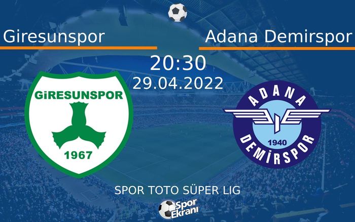 29 Nisan 2022 Giresunspor vs Adana Demirspor maçı Hangi Kanalda Saat Kaçta Yayınlanacak? 29 Nisan 2022 Giresunspor vs Adana Demirspor maçı Hangi Kanalda Saat Kaçta Yayınlanacak?