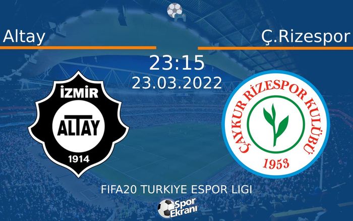 23 Mart 2022 Altay vs Ç.Rizespor maçı Hangi Kanalda Saat Kaçta Yayınlanacak? 23 Mart 2022 Altay vs Ç.Rizespor maçı Hangi Kanalda Saat Kaçta Yayınlanacak?
