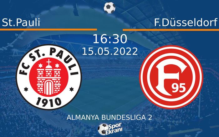 15 Mayıs 2022 St.Pauli vs F.Düsseldorf maçı Hangi Kanalda Saat Kaçta Yayınlanacak?