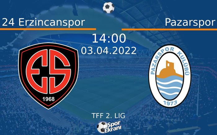 03 Nisan 2022 24 Erzincanspor vs Pazarspor maçı Hangi Kanalda Saat Kaçta Yayınlanacak? 03 Nisan 2022 24 Erzincanspor vs Pazarspor maçı Hangi Kanalda Saat Kaçta Yayınlanacak?