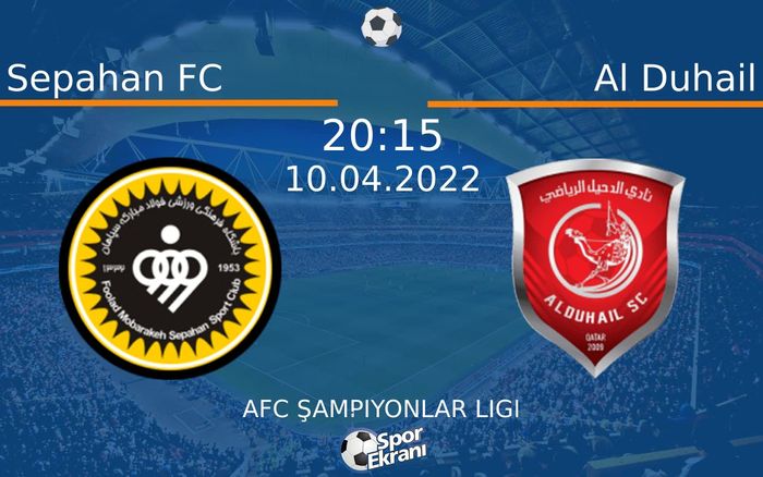 10 Nisan 2022 Sepahan FC vs Al Duhail maçı Hangi Kanalda Saat Kaçta Yayınlanacak? 10 Nisan 2022 Sepahan FC vs Al Duhail maçı Hangi Kanalda Saat Kaçta Yayınlanacak?
