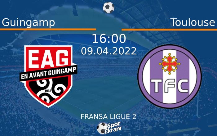 09 Nisan 2022 Guingamp vs Toulouse maçı Hangi Kanalda Saat Kaçta Yayınlanacak? 09 Nisan 2022 Guingamp vs Toulouse maçı Hangi Kanalda Saat Kaçta Yayınlanacak?