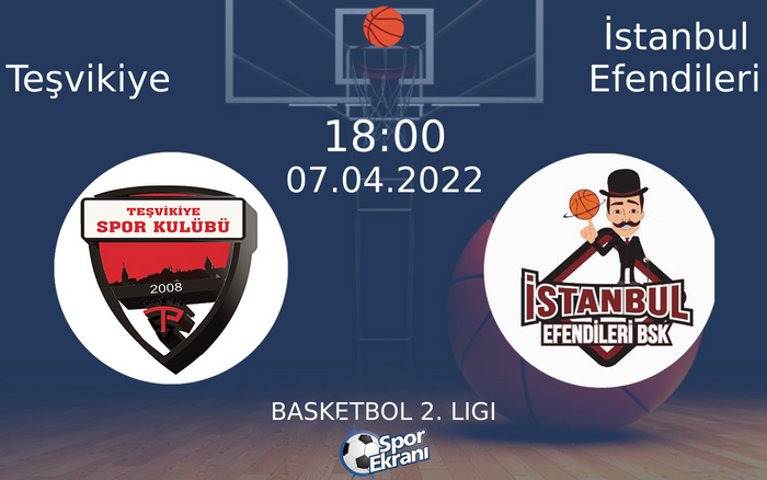07 Nisan 2022 Teşvikiye vs İstanbul Efendileri maçı Hangi Kanalda Saat Kaçta Yayınlanacak? 07 Nisan 2022 Teşvikiye vs İstanbul Efendileri maçı Hangi Kanalda Saat Kaçta Yayınlanacak?