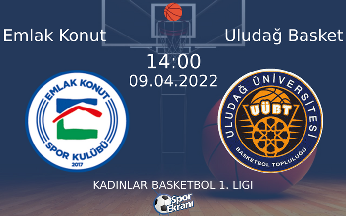 09 Nisan 2022 Emlak Konut vs Uludağ Basket maçı Hangi Kanalda Saat Kaçta Yayınlanacak? 09 Nisan 2022 Emlak Konut vs Uludağ Basket maçı Hangi Kanalda Saat Kaçta Yayınlanacak?
