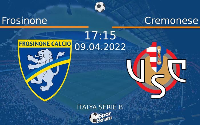09 Nisan 2022 Frosinone vs Cremonese maçı Hangi Kanalda Saat Kaçta Yayınlanacak? 09 Nisan 2022 Frosinone vs Cremonese maçı Hangi Kanalda Saat Kaçta Yayınlanacak?