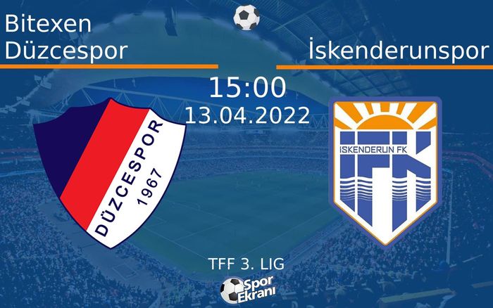 13 Nisan 2022 Bitexen Düzcespor vs İskenderunspor maçı Hangi Kanalda Saat Kaçta Yayınlanacak? 13 Nisan 2022 Bitexen Düzcespor vs İskenderunspor maçı Hangi Kanalda Saat Kaçta Yayınlanacak?