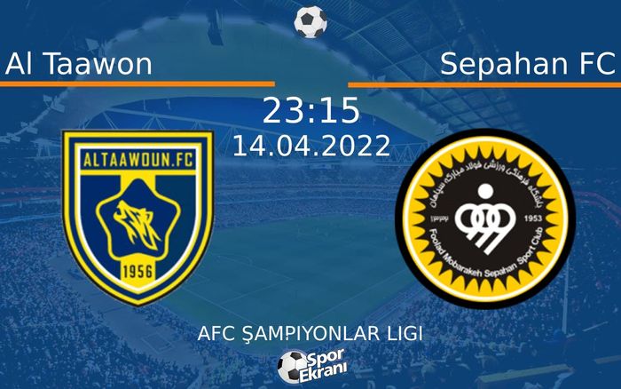 14 Nisan 2022 Al Taawon vs Sepahan FC maçı Hangi Kanalda Saat Kaçta Yayınlanacak? 14 Nisan 2022 Al Taawon vs Sepahan FC maçı Hangi Kanalda Saat Kaçta Yayınlanacak?