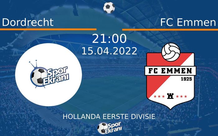 15 Nisan 2022 Dordrecht vs FC Emmen maçı Hangi Kanalda Saat Kaçta Yayınlanacak? 15 Nisan 2022 Dordrecht vs FC Emmen maçı Hangi Kanalda Saat Kaçta Yayınlanacak?