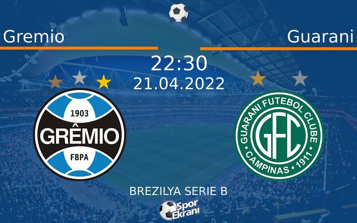 21 Nisan 2022 Gremio vs Guarani maçı Hangi Kanalda Saat Kaçta Yayınlanacak? 21 Nisan 2022 Gremio vs Guarani maçı Hangi Kanalda Saat Kaçta Yayınlanacak?