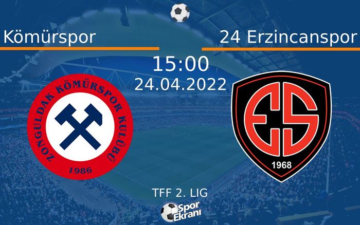 24 Nisan 2022 Kömürspor vs 24 Erzincanspor maçı Hangi Kanalda Saat Kaçta Yayınlanacak? 24 Nisan 2022 Kömürspor vs 24 Erzincanspor maçı Hangi Kanalda Saat Kaçta Yayınlanacak?