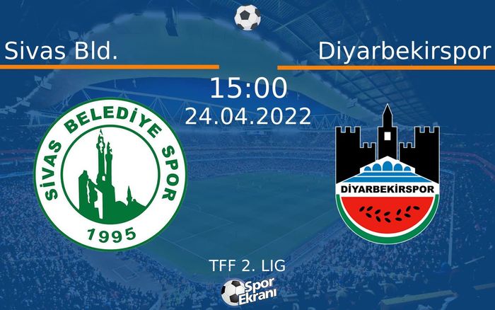 24 Nisan 2022 Sivas Bld. vs Diyarbekirspor maçı Hangi Kanalda Saat Kaçta Yayınlanacak? 24 Nisan 2022 Sivas Bld. vs Diyarbekirspor maçı Hangi Kanalda Saat Kaçta Yayınlanacak?