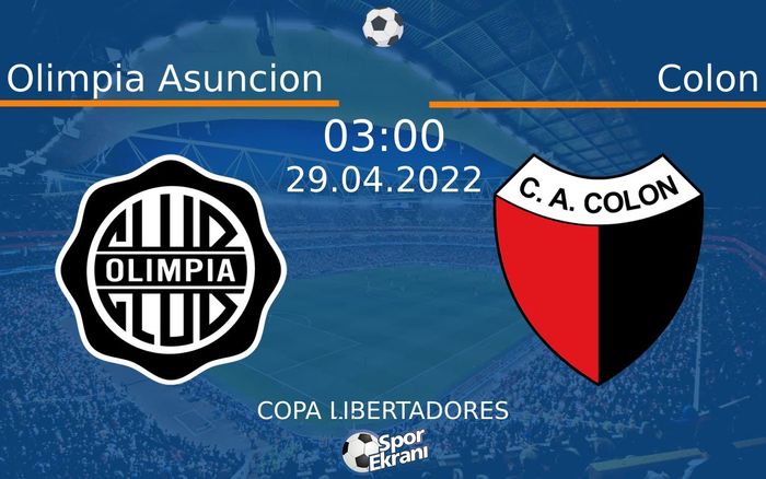 29 Nisan 2022 Olimpia Asuncion vs Colon maçı Hangi Kanalda Saat Kaçta Yayınlanacak? 29 Nisan 2022 Olimpia Asuncion vs Colon maçı Hangi Kanalda Saat Kaçta Yayınlanacak?