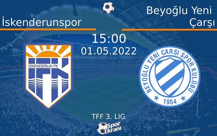 01 Mayıs 2022 İskenderunspor vs Beyoğlu Yeni Çarşı maçı Hangi Kanalda Saat Kaçta Yayınlanacak? 01 Mayıs 2022 İskenderunspor vs Beyoğlu Yeni Çarşı maçı Hangi Kanalda Saat Kaçta Yayınlanacak?