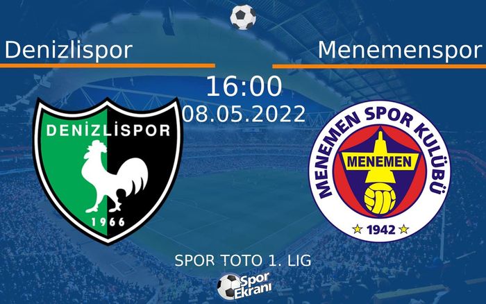 08 Mayıs 2022 Denizlispor vs Menemenspor maçı Hangi Kanalda Saat Kaçta Yayınlanacak? 08 Mayıs 2022 Denizlispor vs Menemenspor maçı Hangi Kanalda Saat Kaçta Yayınlanacak?