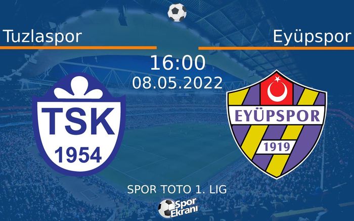 08 Mayıs 2022 Tuzlaspor vs Eyüpspor maçı Hangi Kanalda Saat Kaçta Yayınlanacak? 08 Mayıs 2022 Tuzlaspor vs Eyüpspor maçı Hangi Kanalda Saat Kaçta Yayınlanacak?